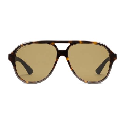 Aviator sunglasses in acetate .